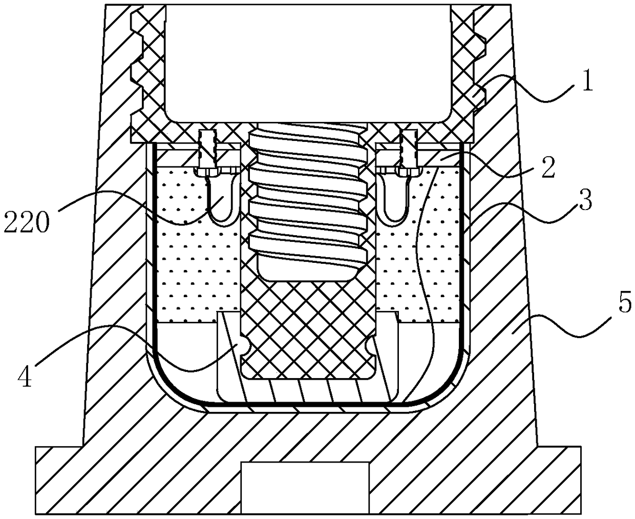 Temperature measuring device applied to cable accessories, power taking module and switching power supply circuit thereof