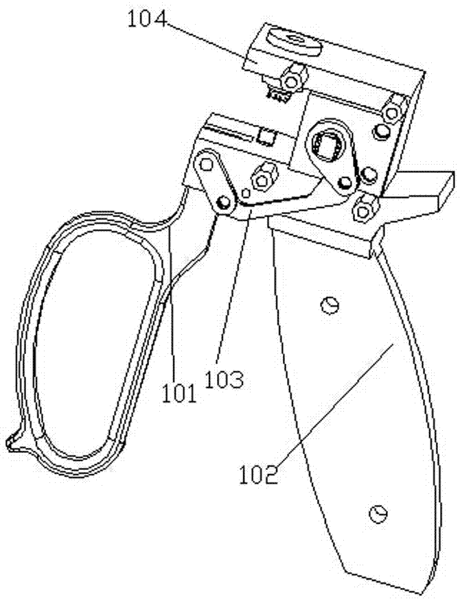 Gesture instruction sensing device of surgical robot