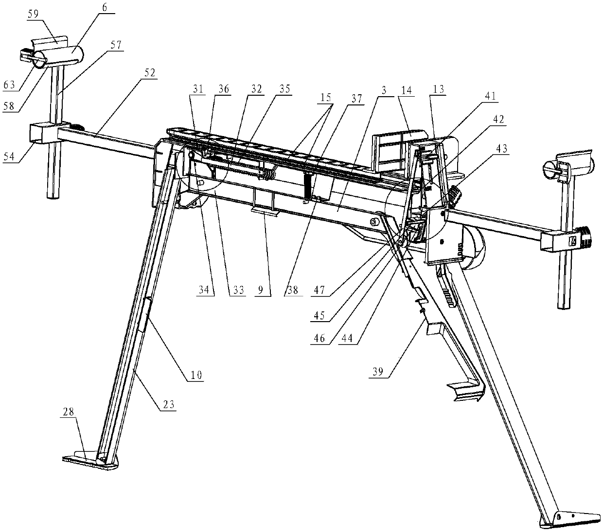 Push-type clamping table