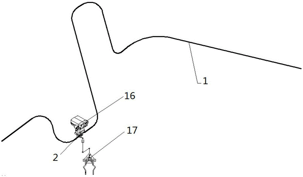 Indoor multidimensional-rail type intelligent patrolling robot based on limited relay-chamber bends