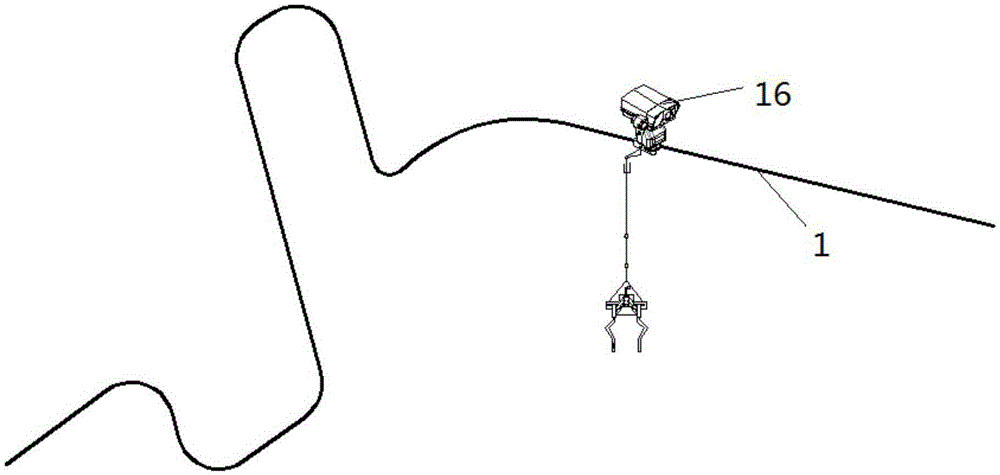 Indoor multidimensional-rail type intelligent patrolling robot based on limited relay-chamber bends