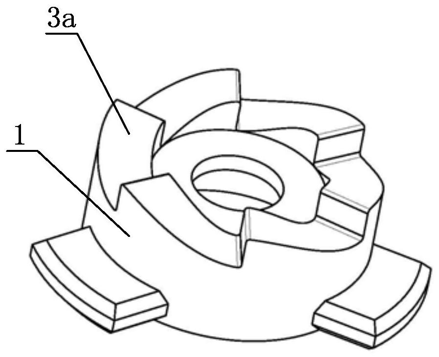 A coaxial vibration gear used in the vibrating drug delivery unit of the storage type powder mist drug delivery device