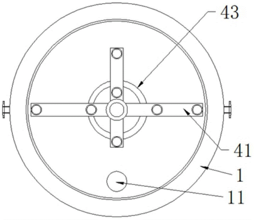 Stirring vacuum drying machine of scraping plate