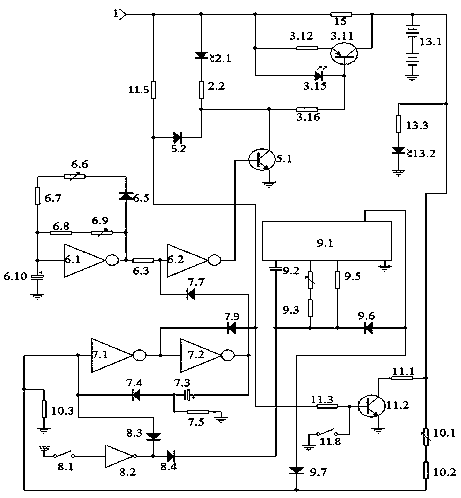 Floating charging device capable for appropriately allocating charging time and discharging time