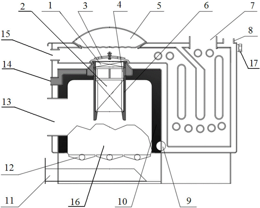 Heating stove based on honeycomb ceramic heat accumulators