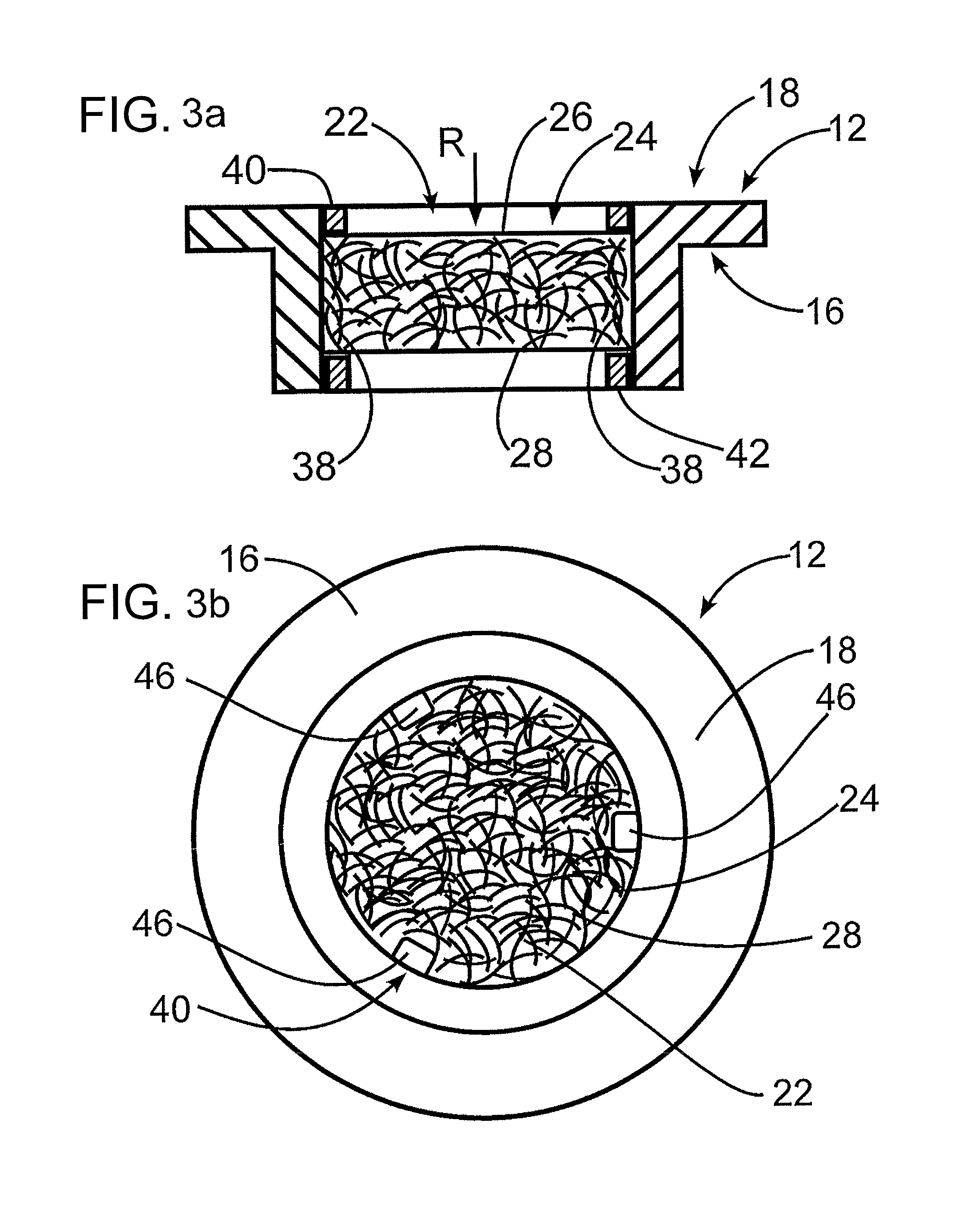 Pressure release device for housings with flameproof encapsulation with porous body having interference fit