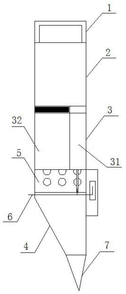 A handheld seeder