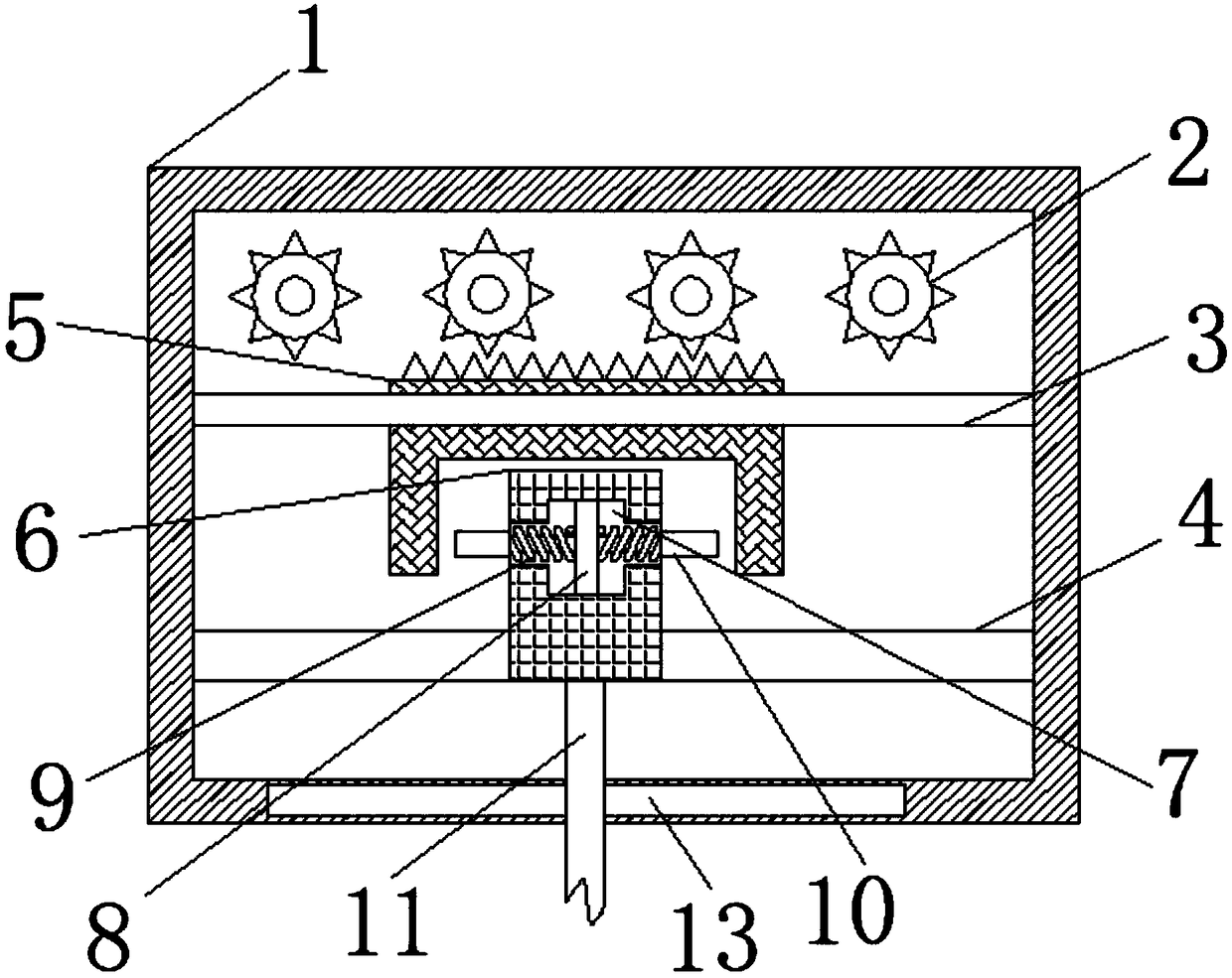 Flax textile fabric processing device capable of conveniently ironing