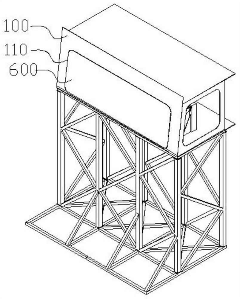 Foldable embarking device and control method