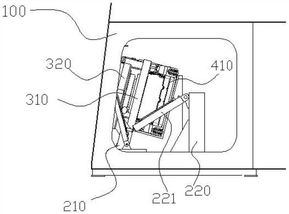 Foldable embarking device and control method