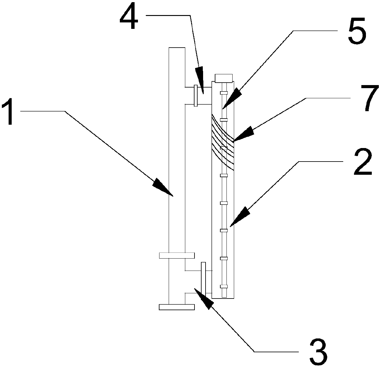 Intelligent water content detecting device for wellhead