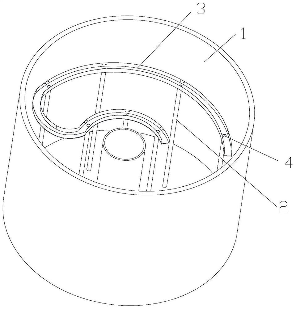 An orbital boiler outside water washing boiler smoke pipe device