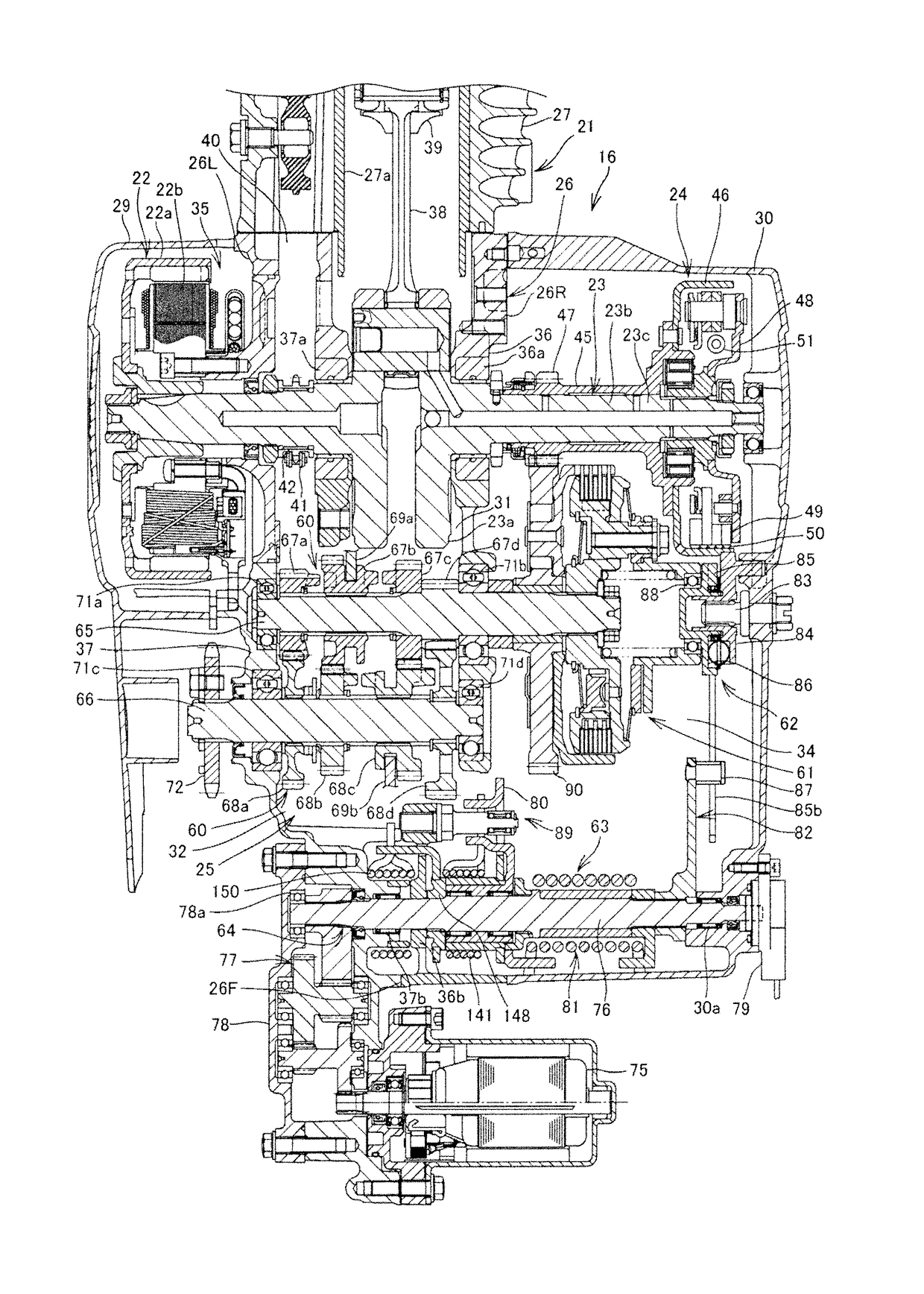 Speed change apparatus for vehicle