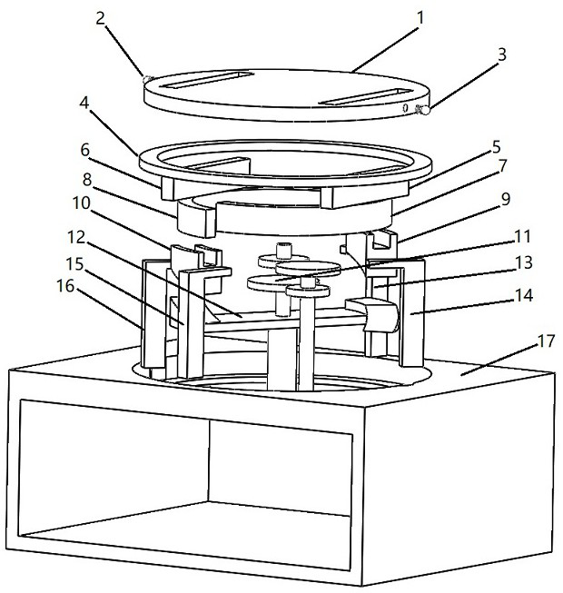 Mechanical automobile automatic turning-around device without resetting