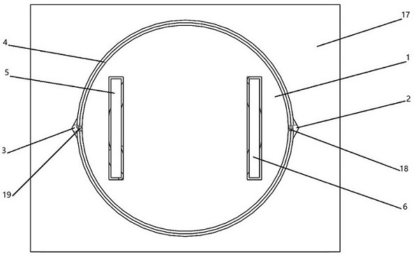 Mechanical automobile automatic turning-around device without resetting