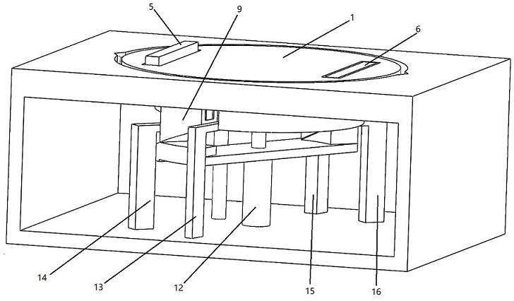 Mechanical automobile automatic turning-around device without resetting