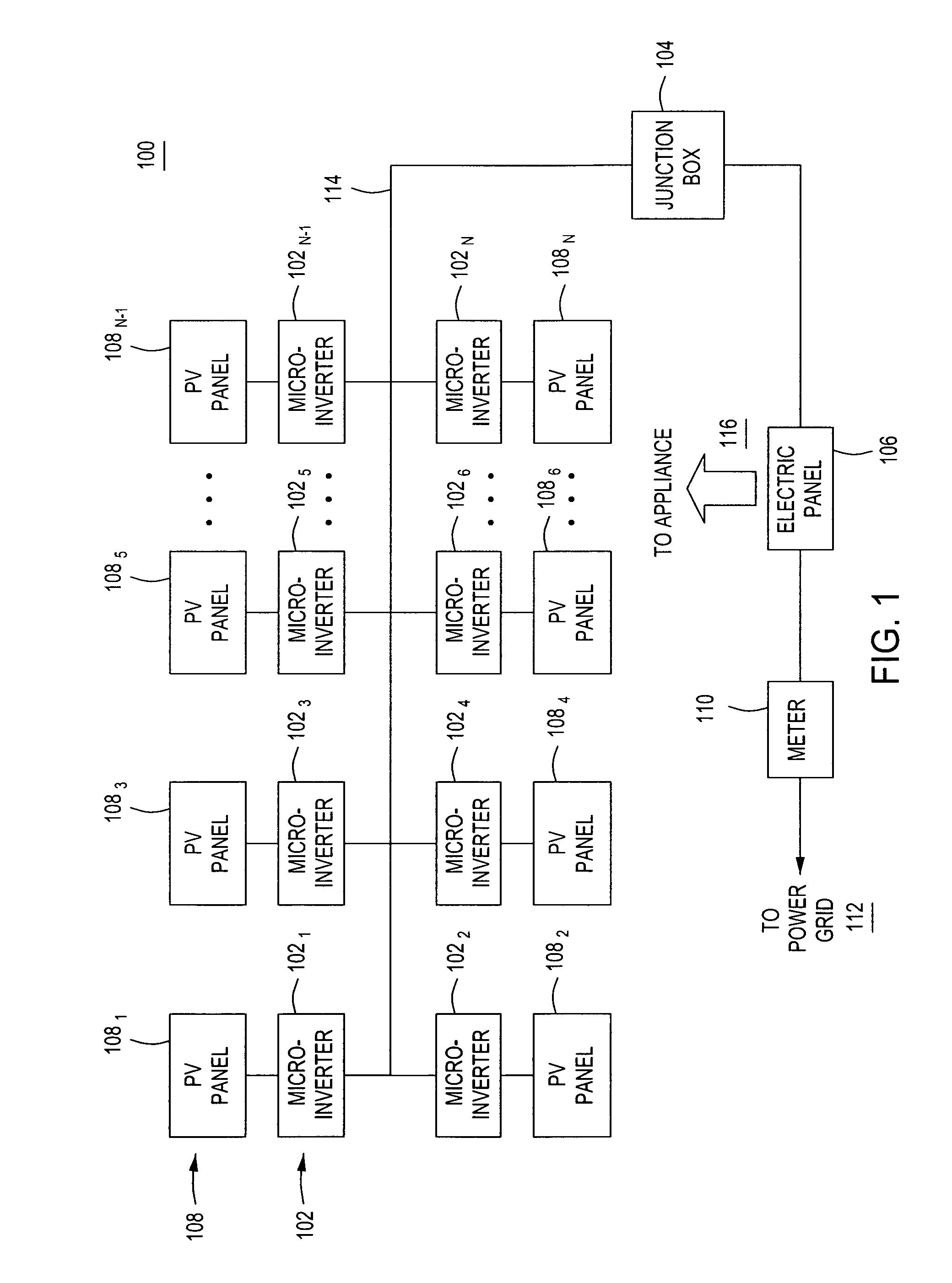 Method and apparatus for converting direct current to alternating current