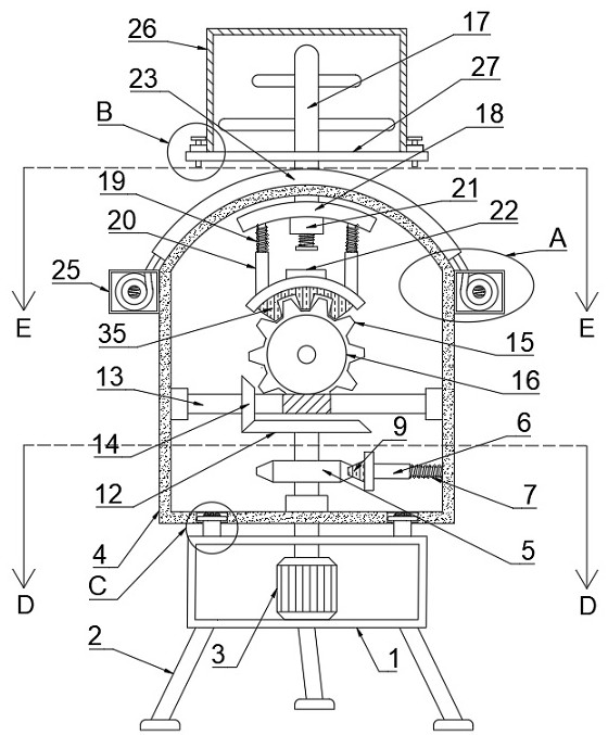 5G communication base station antenna supporting frame