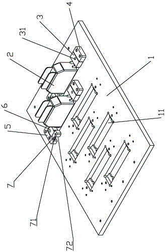 Nozzle installation adjusting device and ink jet printing device