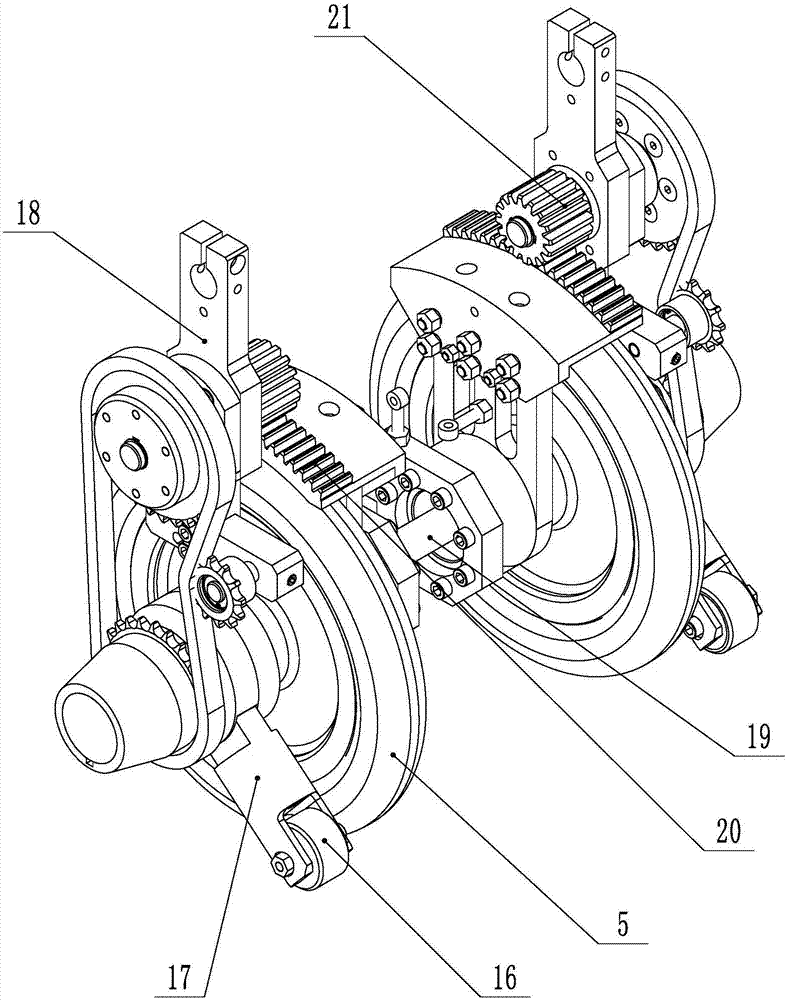 Multi-gear hand-rocking bicycle achieving steering through traction of steel wire ropes controlled by seat