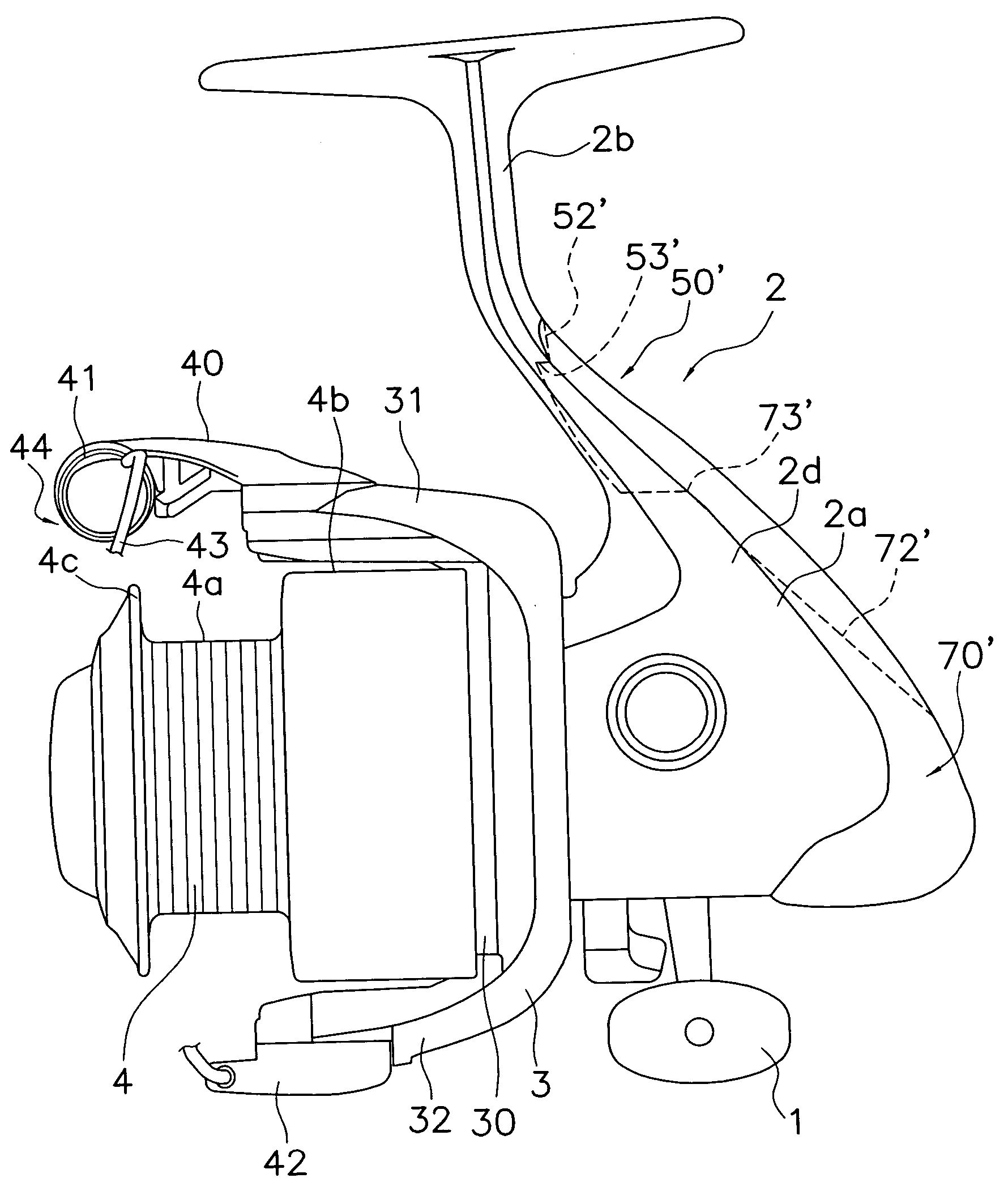 Reel unit for spinning reel