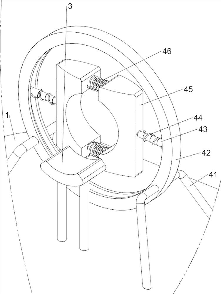 Automatic bamboo body peeling device