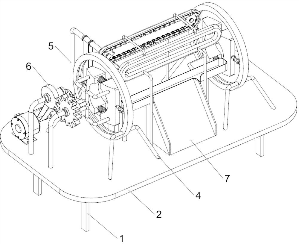 Automatic bamboo body peeling device