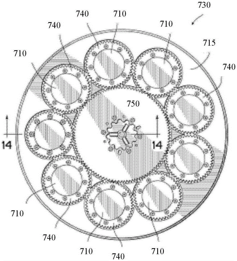 Planetary rotary tray device