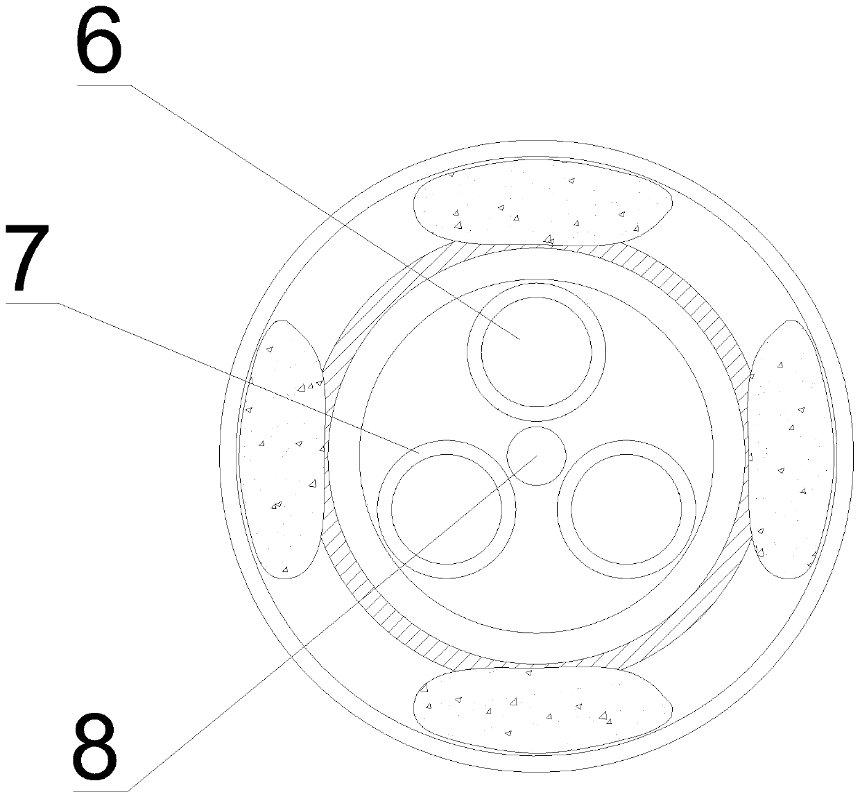 Sheath fire-resistant wire and cable