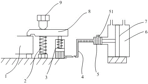 Plate gas-liquid reinforcement clamp