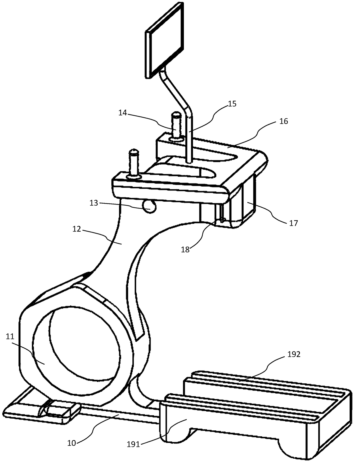 Electromyography feedback and electrical stimulation assistance-type lower limb rehabilitation training apparatus