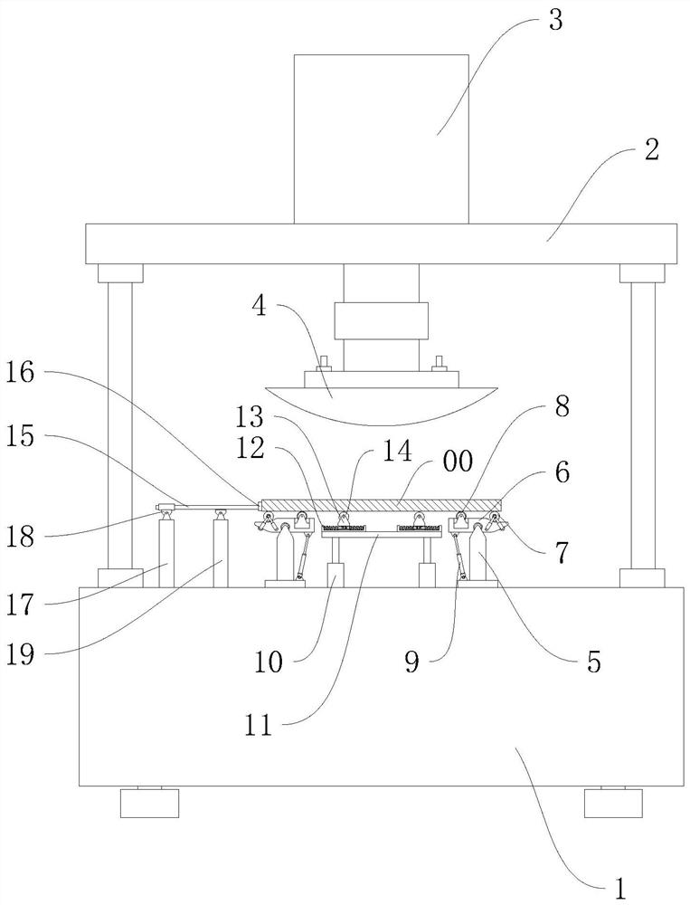 Aluminum rod piece forming machining device