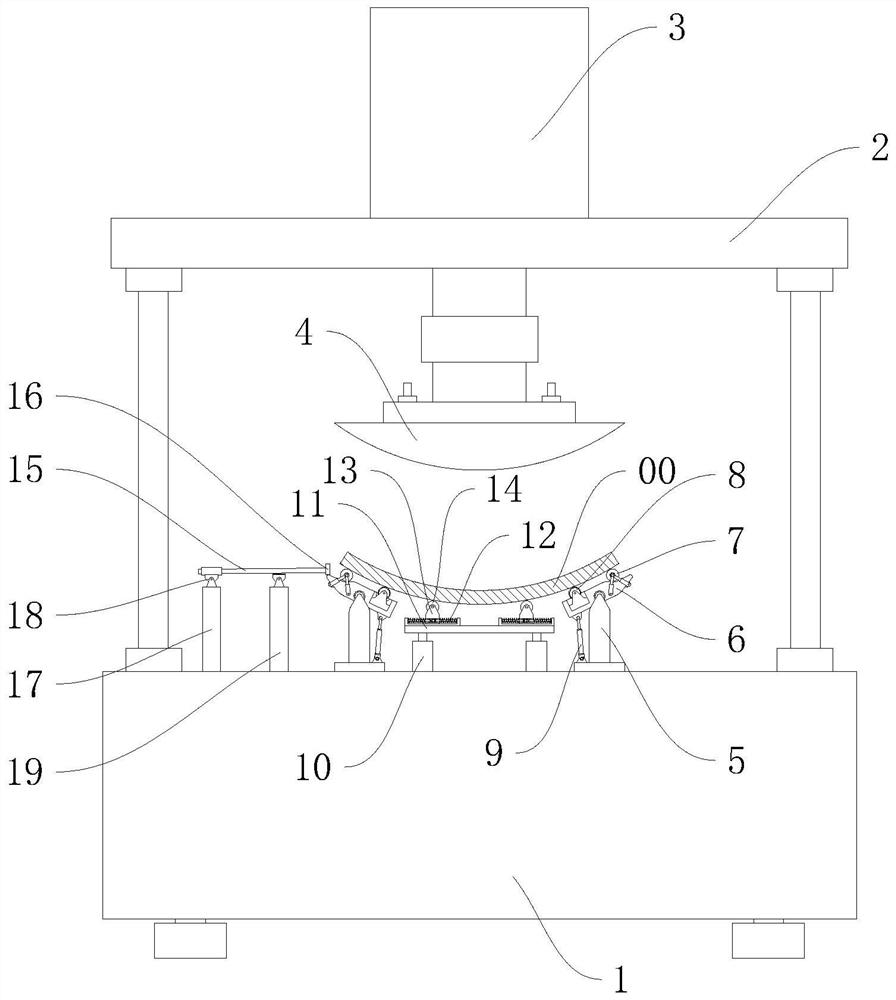 Aluminum rod piece forming machining device