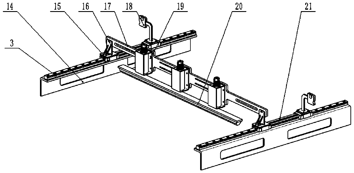 A glass substrate oca glue cleaning device