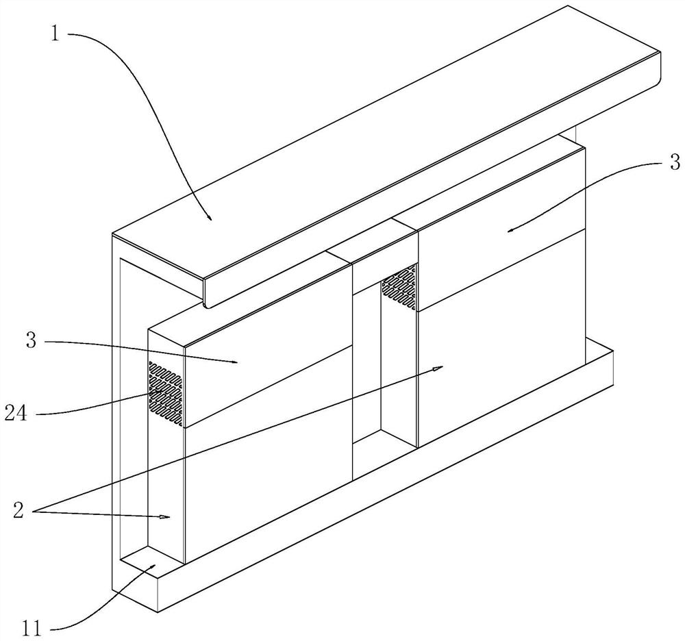 Smoke gathering device of multi-cavity integrated cooker