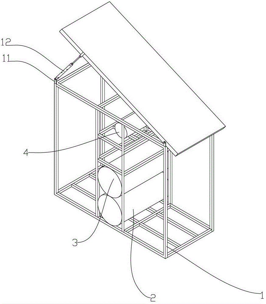 Movable solar shower system