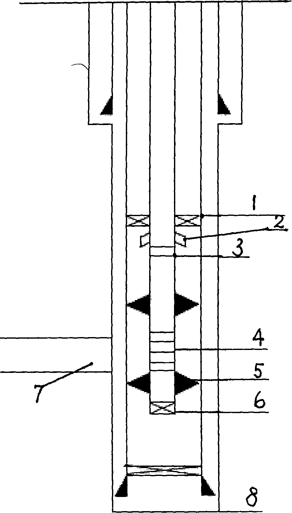 Well-repairing process for casing deformed oil and water well