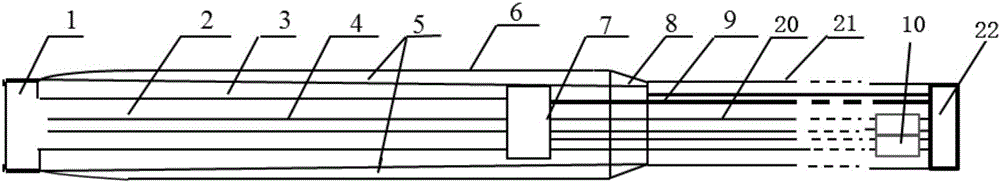 Treating probe for treating body surface tumors by alternate cooling and heating in contact mode