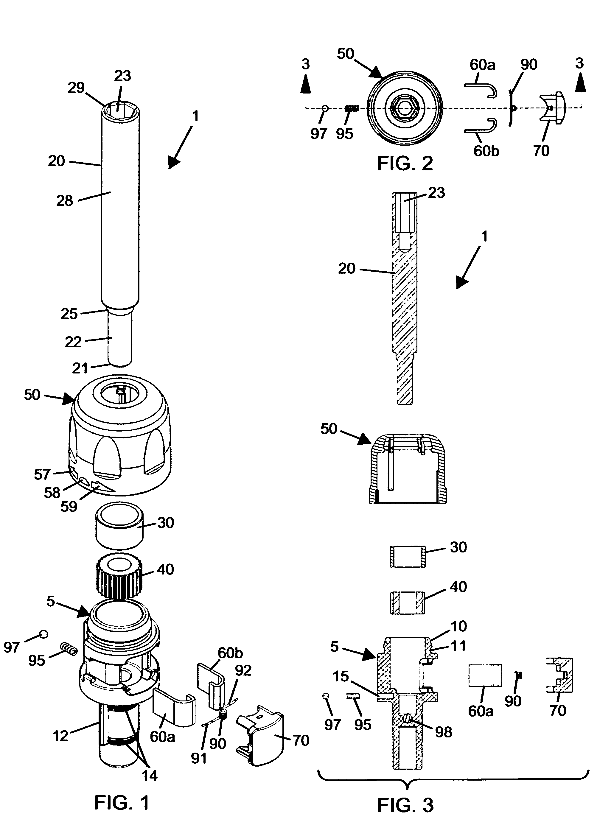 Three-way ratchet drive mechanism