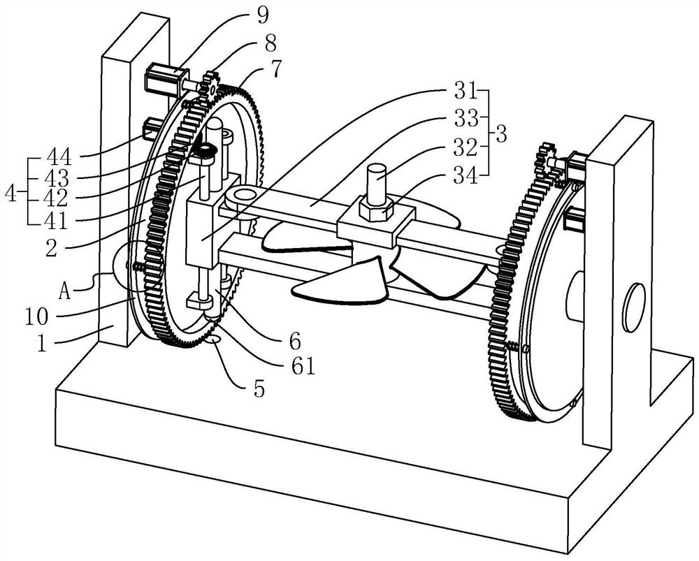 Propeller overturning device