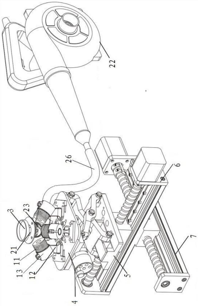 Magnetic robot driving device