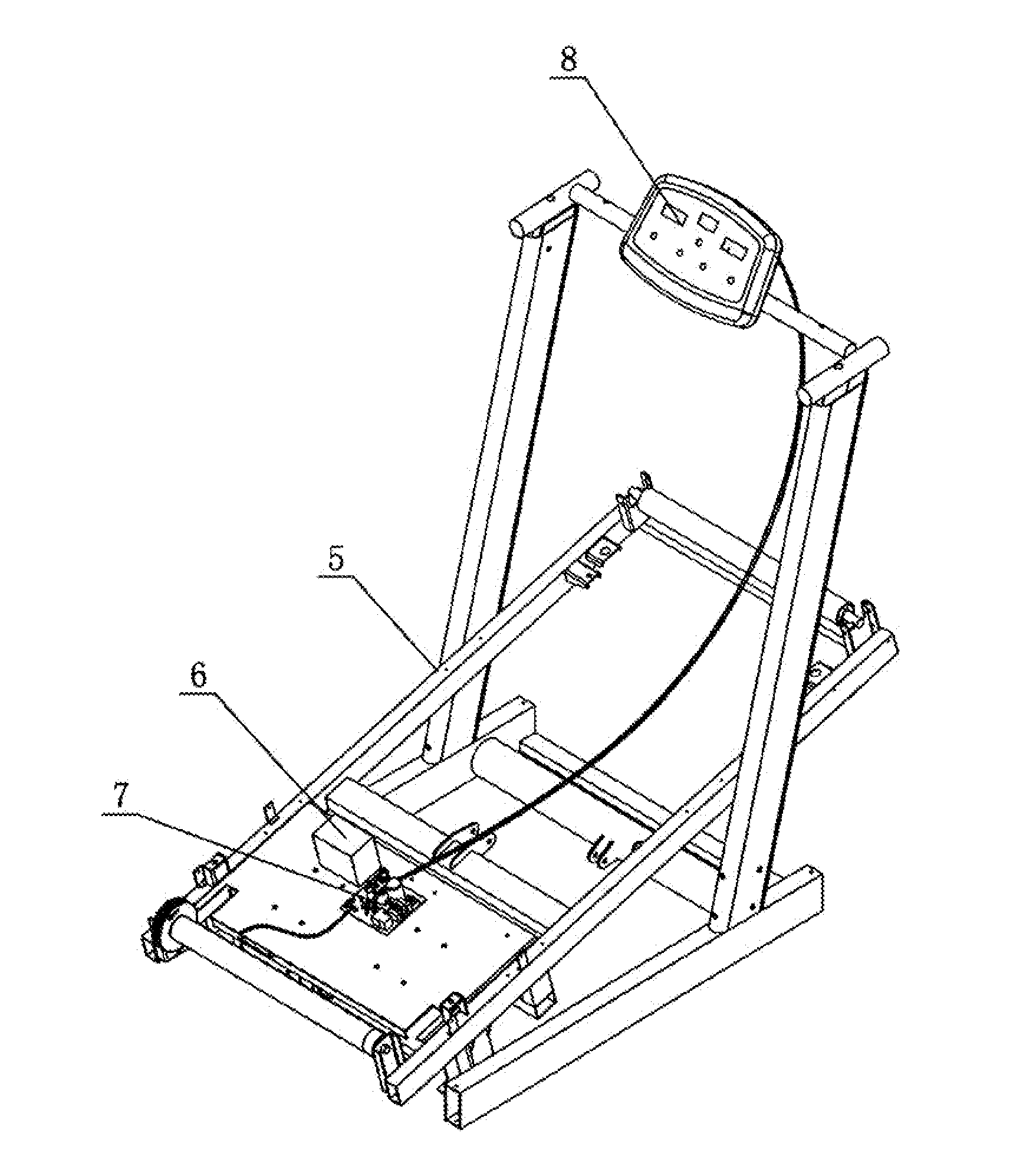 Speed Adjustment Method and Device for Mountain Climbing Machine without External Power