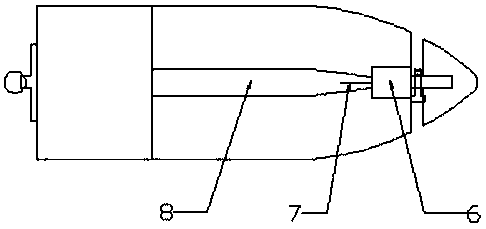 Non-broken-piece-type efficient and safe fire-extinguishing bullet