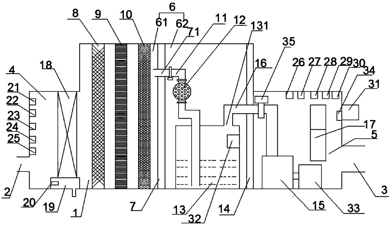 Central air conditioning unit having air purifying function