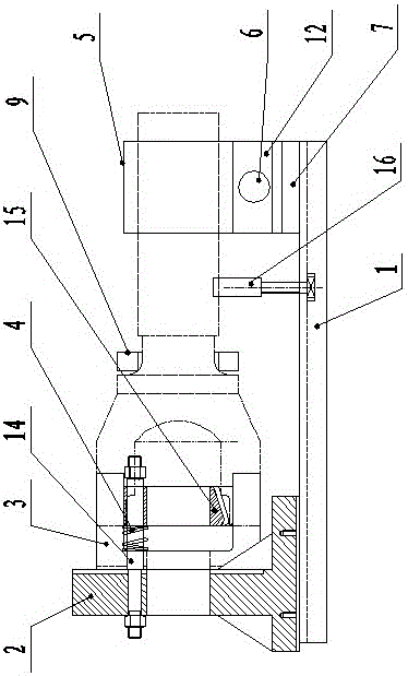 Clamping tool for transmission shaft spline shaft fork