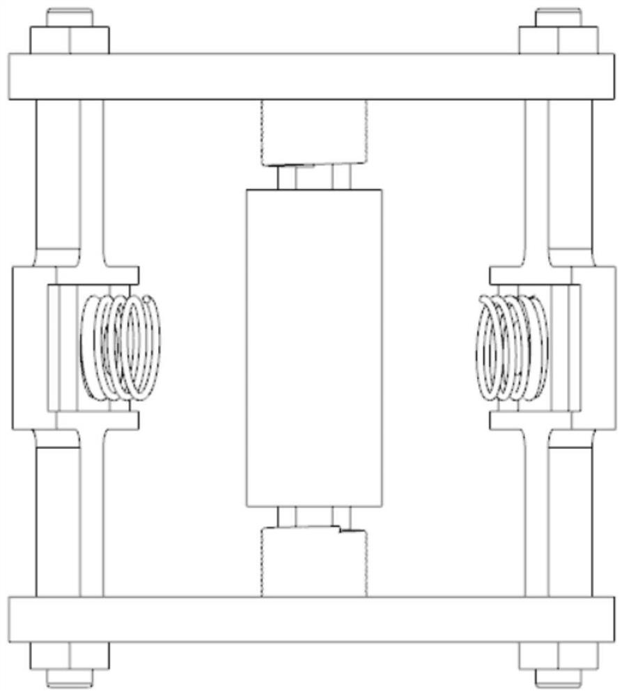 Electromagnetic wind-induced galloping energy collection device