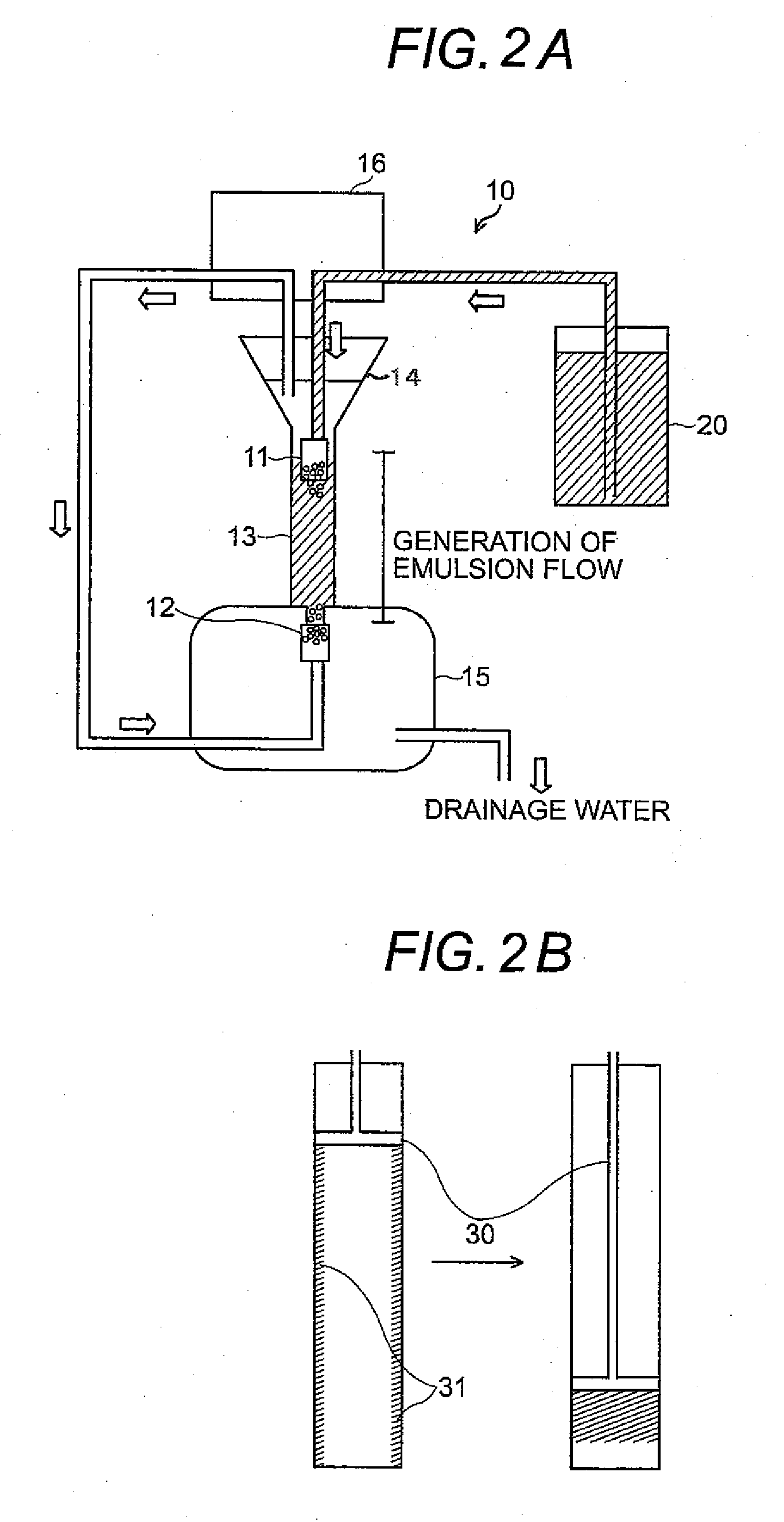 Continuous collection method of particle component in aqueous solution and apparatus therefor