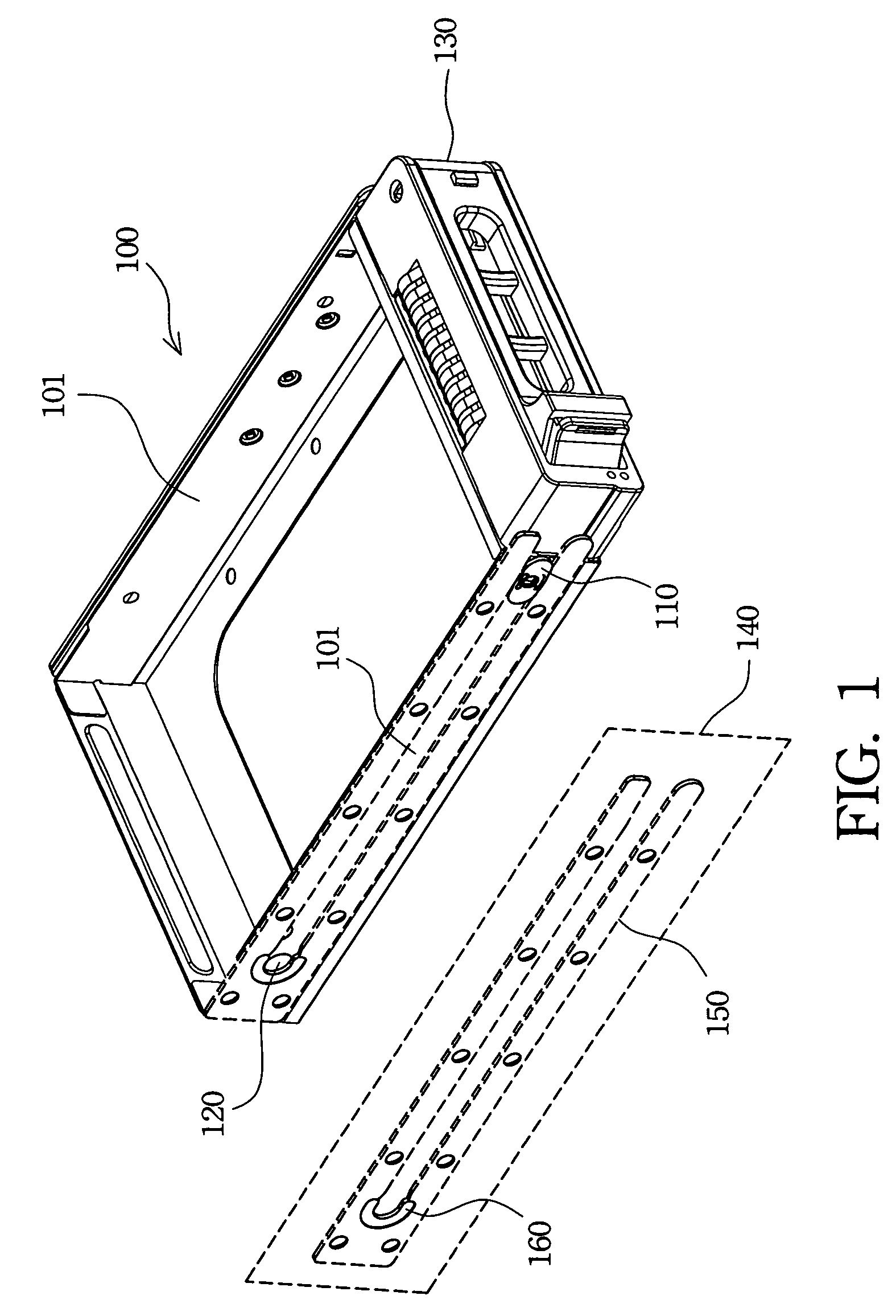 Removable hard disk module