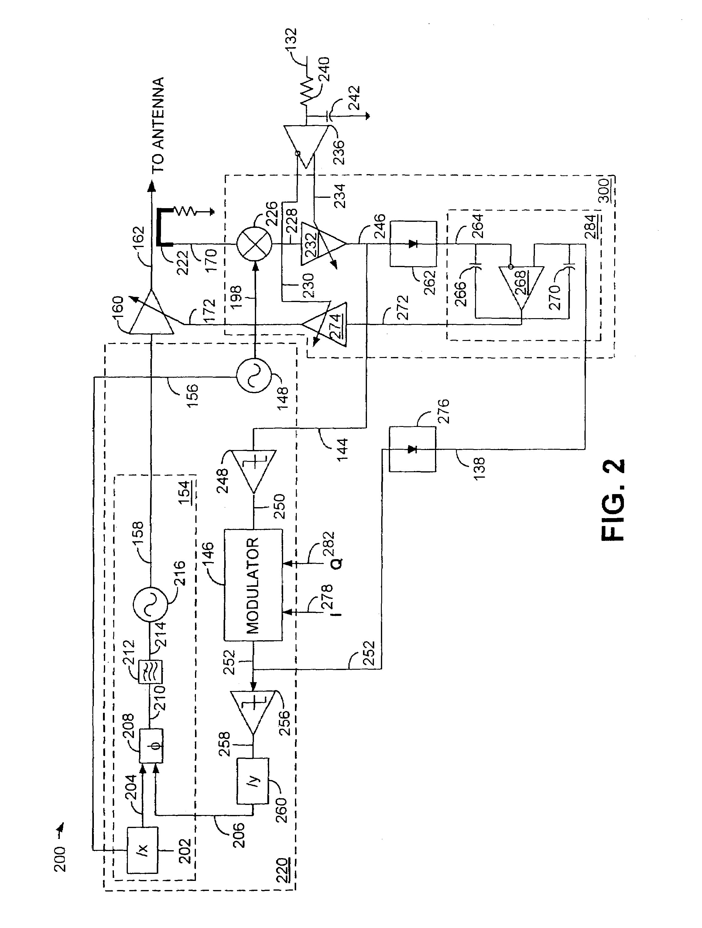 Continuous closed-loop power control system including modulation injection in a wireless transceiver power amplifier