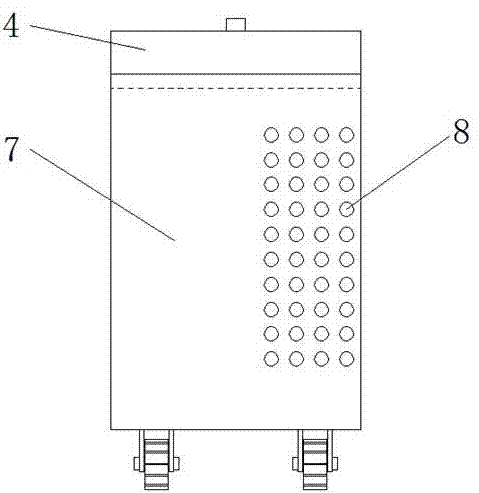 Dustproof computer case convenient to move